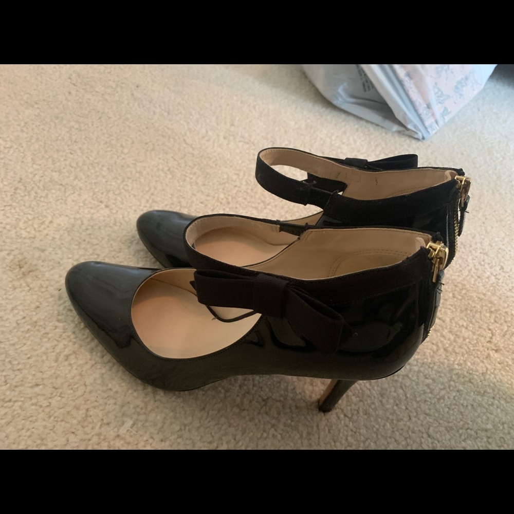 Nine West Black MaryJane Pumps with Bow sz 9.5
